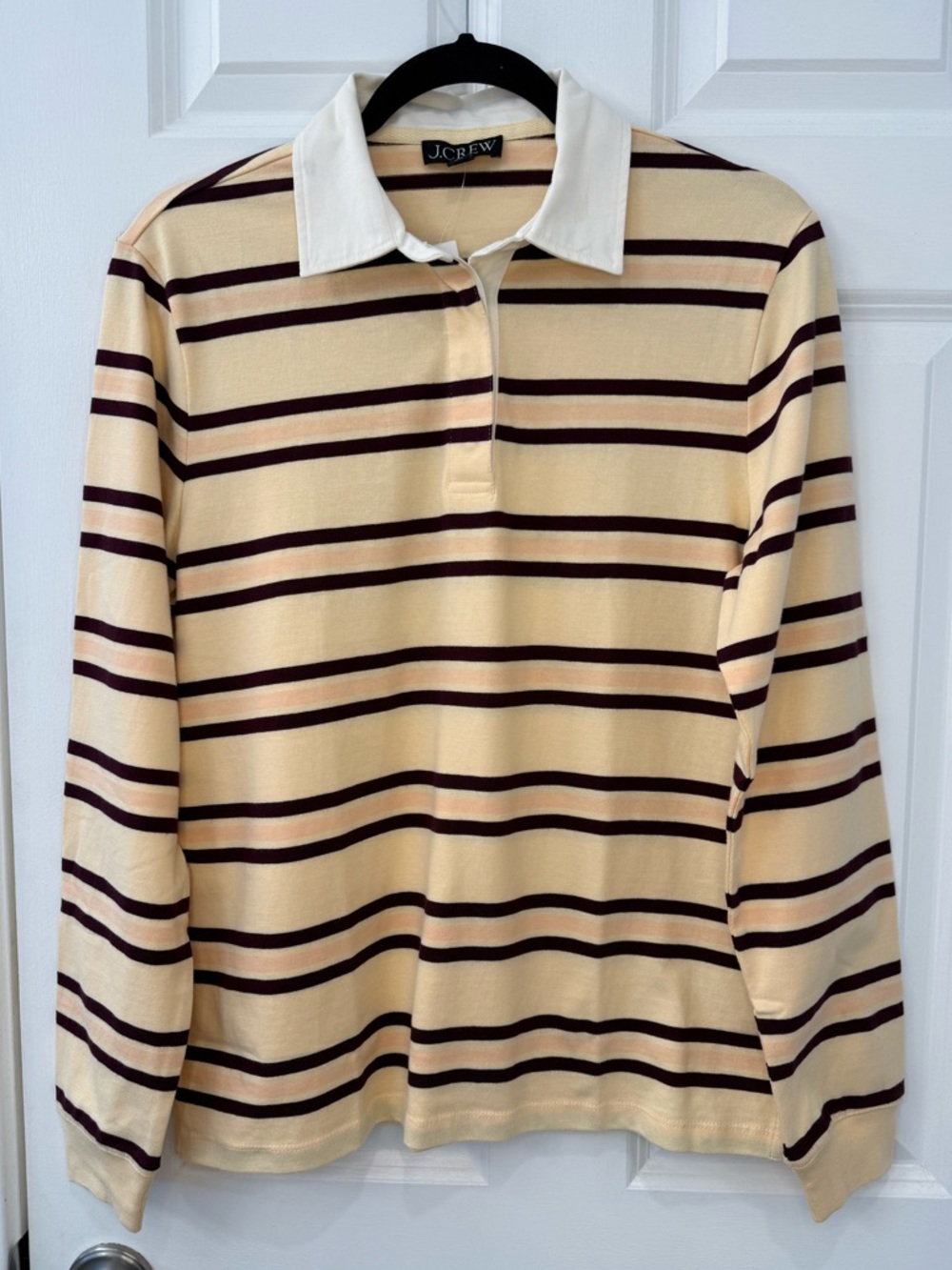 NWT J. Crew New Premium-Weight Classic Rugby Shirt in Jane Stripe - Small - Picture 2 of 6